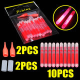 10 pçs / saco 4.5 * 40mm vaga-lumes para Pesca