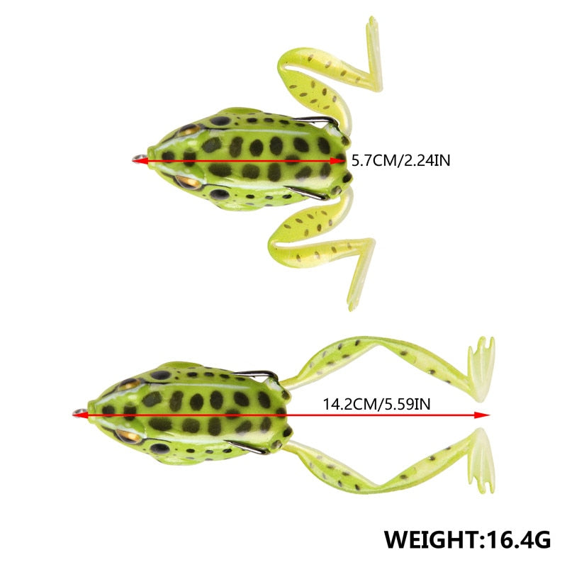 5pcs/ ISCA sapo INTELIGENTE FEITA POR PESCADORES PARA PESCADORES