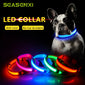 Coleira Brilhante LED para seu pet Anti-Lost Nylon