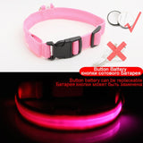 Coleira Brilhante LED para seu pet Anti-Lost Nylon